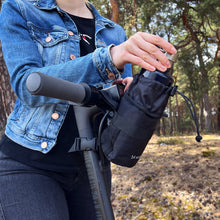 Заредете изображение във визуализатора на галерията – Wozinsky thermal water bottle bag 1l / bottle for bicycle or scooter black (WBB35BK) - TopMag
