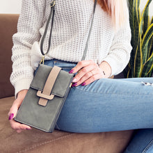 Заредете изображение във визуализатора на галерията – Fancy Bag Case Handmade Pouch High Quality Bag Smartphone Purse with Shoulder Strap Wallet Green (Model 1) - TopMag
