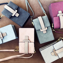 Заредете изображение във визуализатора на галерията – Fancy Bag Case Handmade Pouch High Quality Bag Smartphone Purse with Shoulder Strap Wallet Green (Model 1) - TopMag
