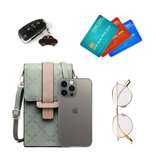 Заредете изображение във визуализатора на галерията – Fancy Bag Case Handmade Pouch High Quality Bag Smartphone Purse with Shoulder Strap Wallet Green (Model 1) - TopMag
