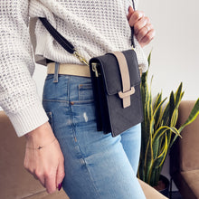 Заредете изображение във визуализатора на галерията – Fancy Bag Case Handmade Pouch High Quality Bag Smartphone Purse with Shoulder Strap Wallet Black (Model 1) - TopMag
