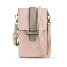 Заредете изображение във визуализатора на галерията – Fancy Bag Case Handmade Pouch High Quality Bag Smartphone Purse with Shoulder Strap Wallet Pink (Model 1) - TopMag
