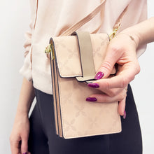 Заредете изображение във визуализатора на галерията – Fancy Bag Case Handmade Pouch High Quality Bag Smartphone Purse with Shoulder Strap Wallet Pink (Model 1) - TopMag
