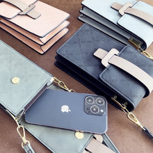 Заредете изображение във визуализатора на галерията – Fancy Bag Case Handmade Pouch High Quality Bag Smartphone Purse with Shoulder Strap Wallet Pink (Model 1) - TopMag
