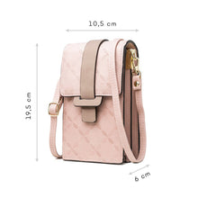 Заредете изображение във визуализатора на галерията – Fancy Bag Case Handmade Pouch High Quality Bag Smartphone Purse with Shoulder Strap Wallet Pink (Model 1) - TopMag
