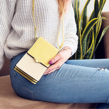 Заредете изображение във визуализатора на галерията – Fancy Bag Case Handmade Pouch High Quality Bag Smartphone Purse With Shoulder Strap Wallet Gold (Model 2) - TopMag
