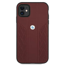 Заредете изображение във визуализатора на галерията – Etui BMW BMHCN61RSPPR iPhone 11 6,1&quot; / Xr czerwony/red hardcase Leather Curve Perforate - TopMag
