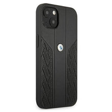 Заредете изображение във визуализатора на галерията – Etui BMW BMHCP13SRSPPK iPhone 13 mini 5,4" czarny/black hardcase Leather Curve Perforate - TopMag
