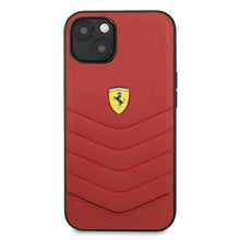 Заредете изображение във визуализатора на галерията – Ferrari FEHCP13SRQUR iPhone 13 mini 5,4" czerwony/red hardcase Off Track Quilted - TopMag
