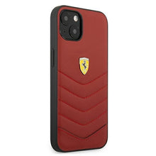 Заредете изображение във визуализатора на галерията – Ferrari FEHCP13SRQUR iPhone 13 mini 5,4" czerwony/red hardcase Off Track Quilted - TopMag
