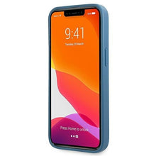 Заредете изображение във визуализатора на галерията – Guess GUHCP13L4GMRBL iPhone 13 Pro / 13 6,1" niebieski/blue hardcase 4G with ring stand - TopMag
