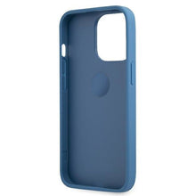 Заредете изображение във визуализатора на галерията – Guess GUHCP13L4GMRBL iPhone 13 Pro / 13 6,1" niebieski/blue hardcase 4G with ring stand - TopMag
