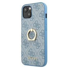Заредете изображение във визуализатора на галерията – Guess GUHCP13S4GMRBL iPhone 13 mini 5,4" niebieski/blue hardcase 4G with ring stand - TopMag
