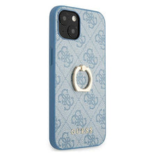Заредете изображение във визуализатора на галерията – Guess GUHCP13S4GMRBL iPhone 13 mini 5,4" niebieski/blue hardcase 4G with ring stand - TopMag
