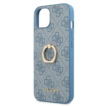 Заредете изображение във визуализатора на галерията – Guess GUHCP13S4GMRBL iPhone 13 mini 5,4" niebieski/blue hardcase 4G with ring stand - TopMag
