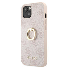 Заредете изображение във визуализатора на галерията – Guess GUHCP13S4GMRPI iPhone 13 mini 5,4" różowy/pink hardcase 4G with ring stand - TopMag
