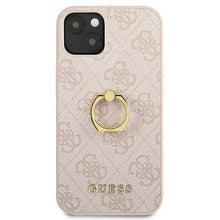 Заредете изображение във визуализатора на галерията – Guess GUHCP13S4GMRPI iPhone 13 mini 5,4" różowy/pink hardcase 4G with ring stand - TopMag
