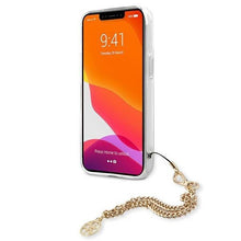 Заредете изображение във визуализатора на галерията – Guess GUHCP13SKBSLEO iPhone 13 mini 5,4" Leopard hardcase Gold Chain - TopMag
