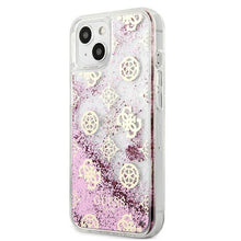 Заредете изображение във визуализатора на галерията – Guess GUHCP13SLGPEPI iPhone 13 mini 5,4" różowy/pink hardcase Peony Liquid Glitter - TopMag
