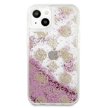 Заредете изображение във визуализатора на галерията – Guess GUHCP13SLGPEPI iPhone 13 mini 5,4" różowy/pink hardcase Peony Liquid Glitter - TopMag
