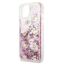 Заредете изображение във визуализатора на галерията – Guess GUHCP13SLGPEPI iPhone 13 mini 5,4" różowy/pink hardcase Peony Liquid Glitter - TopMag

