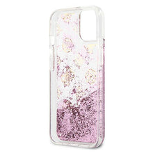 Заредете изображение във визуализатора на галерията – Guess GUHCP13SLGPEPI iPhone 13 mini 5,4" różowy/pink hardcase Peony Liquid Glitter - TopMag
