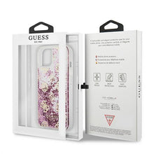 Заредете изображение във визуализатора на галерията – Guess GUHCP13SLGPEPI iPhone 13 mini 5,4" różowy/pink hardcase Peony Liquid Glitter - TopMag
