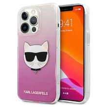 Заредете изображение във визуализатора на галерията – Karl Lagerfeld KLHCP13LCTRP iPhone 13 Pro / 13 6,1&quot; hardcase różowy/pink Choupette Head - TopMag
