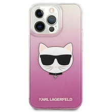 Заредете изображение във визуализатора на галерията – Karl Lagerfeld KLHCP13LCTRP iPhone 13 Pro / 13 6,1&quot; hardcase różowy/pink Choupette Head - TopMag
