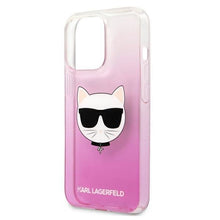 Заредете изображение във визуализатора на галерията – Karl Lagerfeld KLHCP13LCTRP iPhone 13 Pro / 13 6,1&quot; hardcase różowy/pink Choupette Head - TopMag
