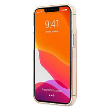 Заредете изображение във визуализатора на галерията – Karl Lagerfeld KLHCP13LKCTUGLGO iPhone 13 Pro / 13 6,1" złoty/gold hardcase Glitter Karl`s &amp; Choupette - TopMag
