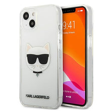 Заредете изображение във визуализатора на галерията – Karl Lagerfeld KLHCP13SCTR iPhone 13 mini 5,4" hardcase transparent Choupette Head - TopMag
