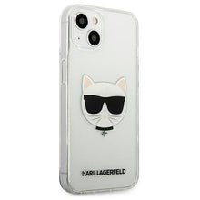 Заредете изображение във визуализатора на галерията – Karl Lagerfeld KLHCP13SCTR iPhone 13 mini 5,4" hardcase transparent Choupette Head - TopMag
