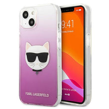 Заредете изображение във визуализатора на галерията – Karl Lagerfeld KLHCP13SCTRP iPhone 13 mini 5,4" hardcase różowy/pink Choupette Head - TopMag
