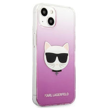 Заредете изображение във визуализатора на галерията – Karl Lagerfeld KLHCP13SCTRP iPhone 13 mini 5,4" hardcase różowy/pink Choupette Head - TopMag
