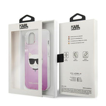 Заредете изображение във визуализатора на галерията – Karl Lagerfeld KLHCP13SCTRP iPhone 13 mini 5,4" hardcase różowy/pink Choupette Head - TopMag
