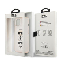 Заредете изображение във визуализатора на галерията – Karl Lagerfeld KLHCP13SKCTUGLGO iPhone 13 mini 5,4" złoty/gold hardcase Glitter Karl`s &amp; Choupette - TopMag

