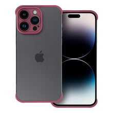 Заредете изображение във визуализатора на галерията – MINI BUMPERS with camera island protection Case for IPHONE 14 PRO MAX cherry
