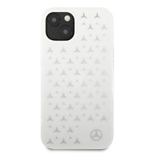 Заредете изображение във визуализатора на галерията – Mercedes MEHCP13SESPWH iPhone 13 mini 5,4" biały/white hardcase Silver Stars Pattern - TopMag
