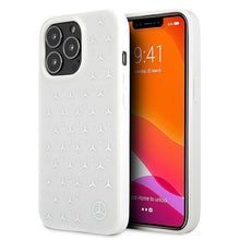 Заредете изображение във визуализатора на галерията – Mercedes MEHCP13XESPWH iPhone 13 Pro Max 6,7" biały/white hardcase Silver Stars Pattern - TopMag
