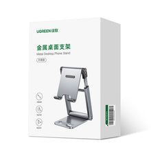 Заредете изображение във визуализатора на галерията – Ugreen foldable stand smartphone stand phone stand gray (LP263) - TopMag
