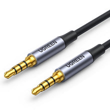 Заредете изображение във визуализатора на галерията – Ugreen cable AUX mini jack 3.5mm cable (male) - 3.5mm mini jack (male) 3m black (AV183) - TopMag

