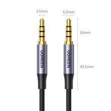 Заредете изображение във визуализатора на галерията – Ugreen cable AUX mini jack 3.5mm cable (male) - 3.5mm mini jack (male) 2m black (AV183) - TopMag
