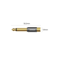 Заредете изображение във визуализатора на галерията – Ugreen 6.35mm jack adapter (male) to RCA (female) gold (AV169 80731) - TopMag
