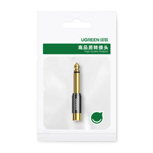 Заредете изображение във визуализатора на галерията – Ugreen 6.35mm jack adapter (male) to RCA (female) gold (AV169 80731) - TopMag
