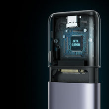 Заредете изображение във визуализатора на галерията – Ugreen housing M.2 NVMe / M.2 SATA SSD SSD USB 3.2 Gen 2 (10Gbps) gray + cable USB - USB Type C 0.5m + USB Type C - USB Type C 0.5m (CM389) cable - TopMag
