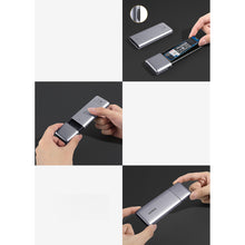 Заредете изображение във визуализатора на галерията – Ugreen housing M.2 NVMe / M.2 SATA SSD SSD USB 3.2 Gen 2 (10Gbps) gray + cable USB - USB Type C 0.5m + USB Type C - USB Type C 0.5m (CM389) cable - TopMag
