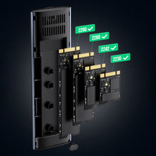 Заредете изображение във визуализатора на галерията – Ugreen Hard Drive Bay M.2 B-Key SATA 3.0 5Gbps Gray + USB Type C Cable (CM400) - TopMag
