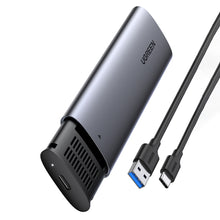 Заредете изображение във визуализатора на галерията – Ugreen Hard Drive Bay M.2 B-Key SATA 3.0 5Gbps Gray + USB Type C Cable (CM400) - TopMag
