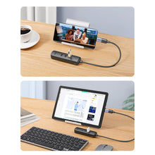 Заредете изображение във визуализатора на галерията – Ugreen adapter USB Type C - Ethernet RJ45 / 3 x USB black adapter (CM416) - TopMag
